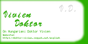 vivien doktor business card